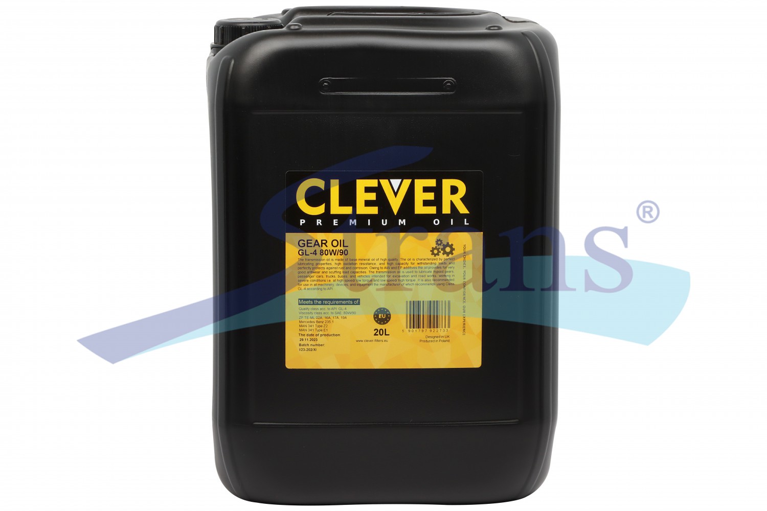 Transmission Oil Clever 80W90 Gl-4 20L 80W90Gl420L buy in Ukraine